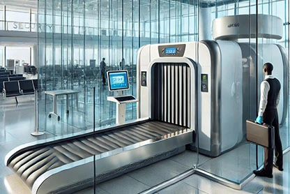 Szkło ołowiane na lotniskach - ochrona przed promieniowaniem rentgenowskim.