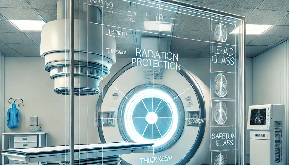Lead glass thickness and protection against radiation. Lead glass - glass thickness.